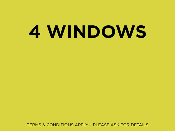4 Windows & UPVC Door for only £2995